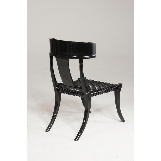 Not Yet Made - Made To Order Black Woven Leather Seat and Walnut Chair from Pescetta For Sale - Image 5 of 18