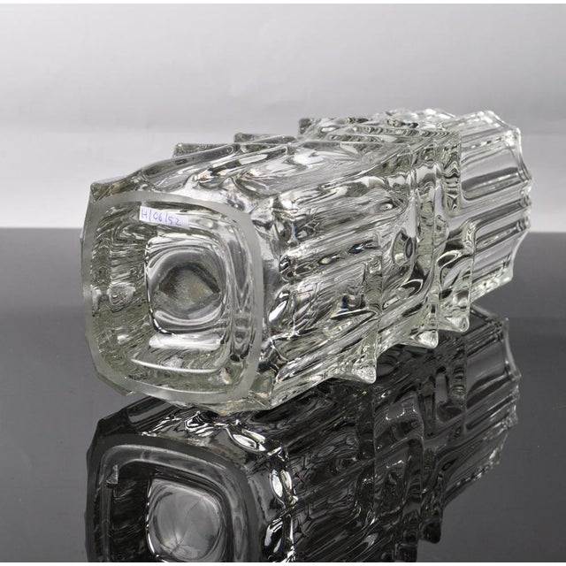 Glass Vase by Vladislav Urban for Sklo Union Rosice, 1960s For Sale - Image 12 of 15