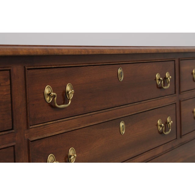 Brown Stickley Cherry Valley 10 Drawer Dresser For Sale - Image 8 of 14