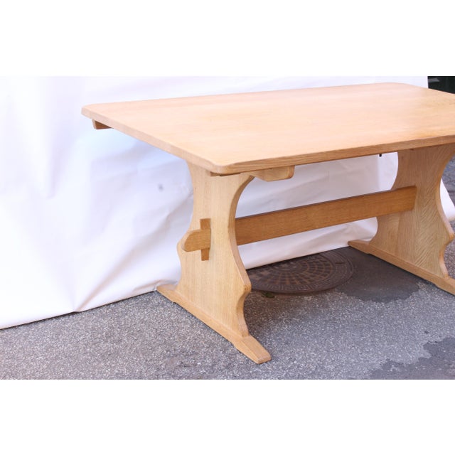 Wood Danish Oak Extendable Dining Table, 1980s For Sale - Image 7 of 18