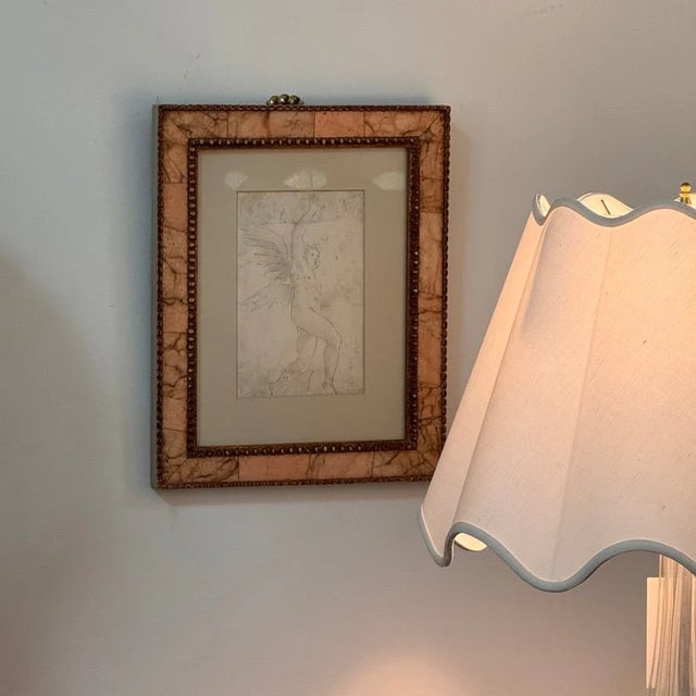 Old master sketch, Attributed to Ippolito Andreasi (Italian, 1548-1608)Angel with Arms Raised black chalk on paper 7 x 4...