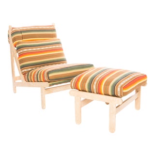 Vintage Rosarito Lounge Chair with Ottoman For Sale
