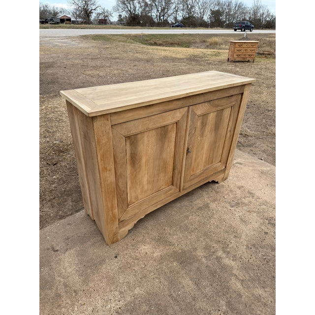 19th Century Louis Philippe Solid Walnut Bleached Sideboard / Buffet. For Sale - Image 10 of 12