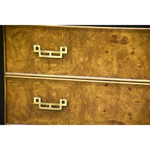 Wood Vintage Burlwood Gentleman's Chest Armoire by Raymond Sobota For Sale - Image 7 of 10