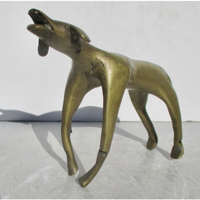 Mid 20th Century North African or Egyptian Brass Folk Sculpture For Sale - Image 5 of 8
