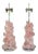 Brazilian Pink Quartz Table Lamp Sculptures by Swank Lighting For Sale