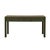 Rustic Vintage Rustic Fabric Grass Green Lacquer 3 Drawers Console Table For Sale - Image 3 of 12