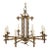 Hollywood Regency Bamboo Motif Bronze Chandelier With Eight Arms For Sale
