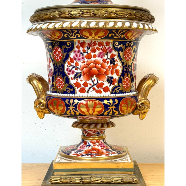 19th C Derby Porcelain, Regency Period, 'Old Imari' Vase now as a Lamp For Sale - Image 17 of 18