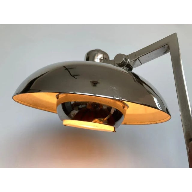 Silver Bauhaus Table Lamp in Chrome, 1930s For Sale - Image 8 of 11