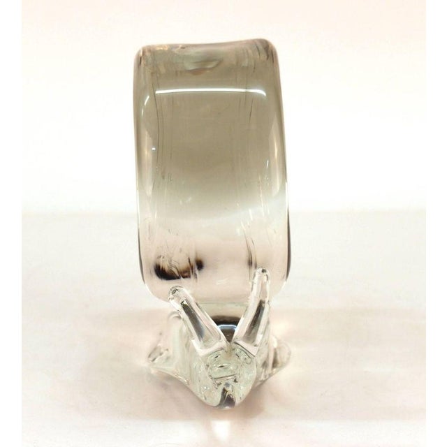 Mid-Century Modern Licio Zanetti Murano Glass Snail Sculpture For Sale - Image 3 of 7