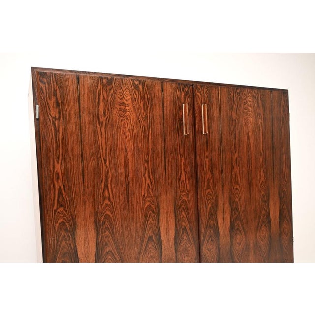 Brown Vintage Danish Drinks Cabinet by Axel Christensen, 1960s For Sale - Image 8 of 11