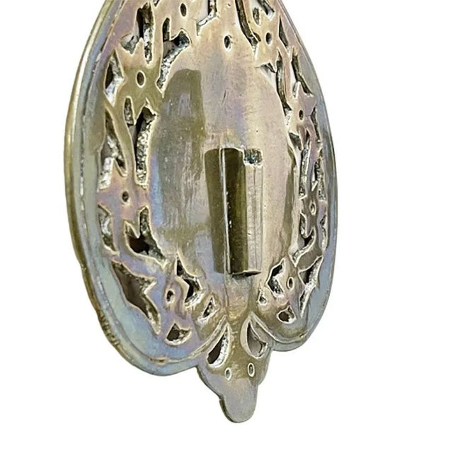 19th Century Brass Wall Candle Holders, Set of 2 For Sale - Image 5 of 12