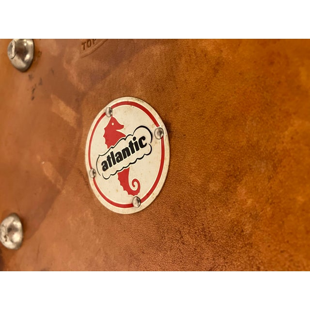 English Golfers Leather Wastebasket For Sale - Image 3 of 10