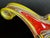 Mid 20th Century Vintage C1950s Fratelli Toso Murano Art Glass Orange and Yellow Swirl Candy Dish For Sale - Image 5 of 12