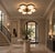 21st Century Hive Satin Brass Glossy White Murano Flush Mount by Fabio LTD For Sale - Image 9 of 9