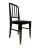 Original armchair around 1910 (No. 816) 6 pieces Wood type: oak Color: black stained, shellack hand polished Dimensions:...