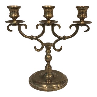 Solid Brass Candelabra For Sale
