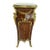 Rococo Style Pedestal Column With Elegant White Marble Top For Sale