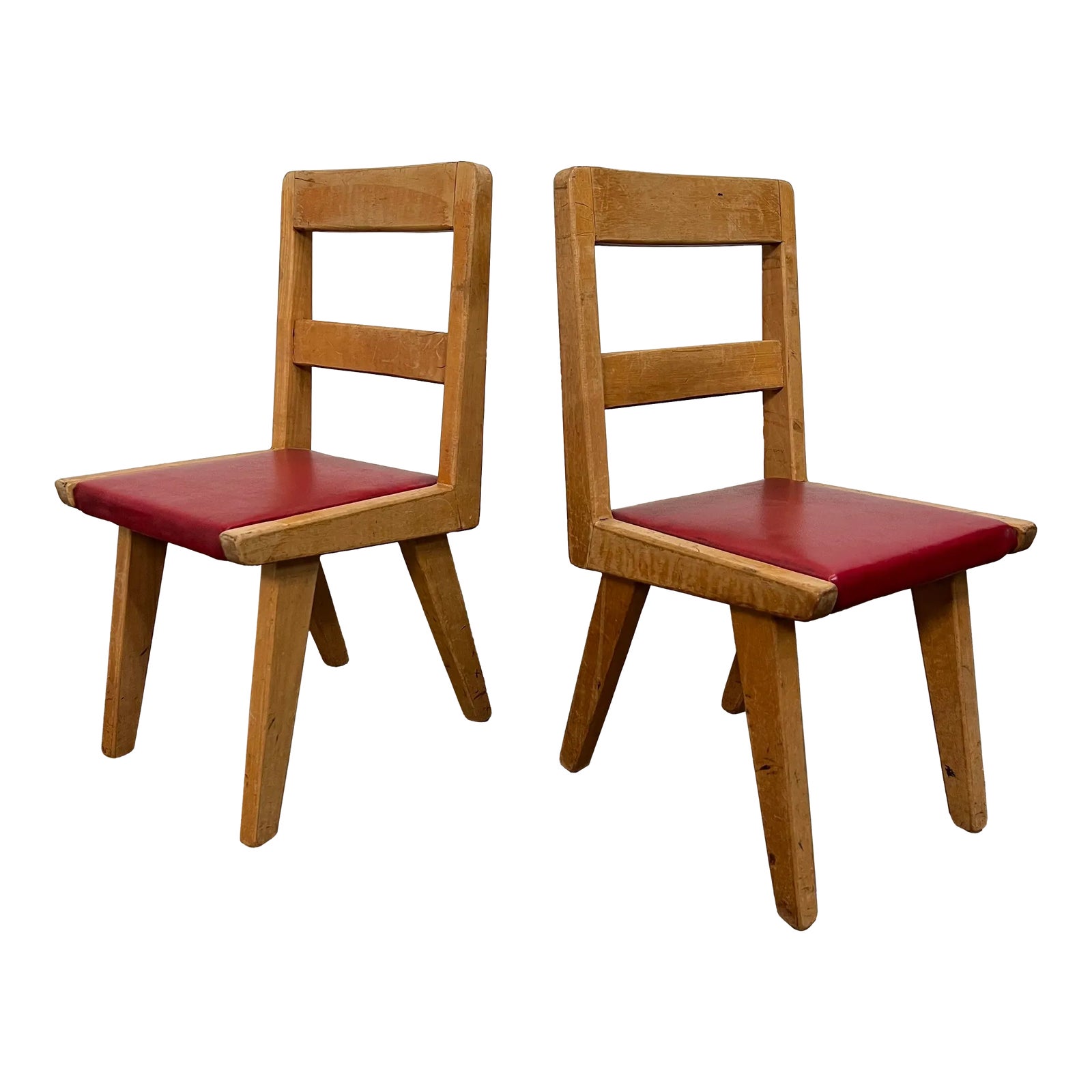 Pair of Jens Risom Style Children’s Chairs | Chairish