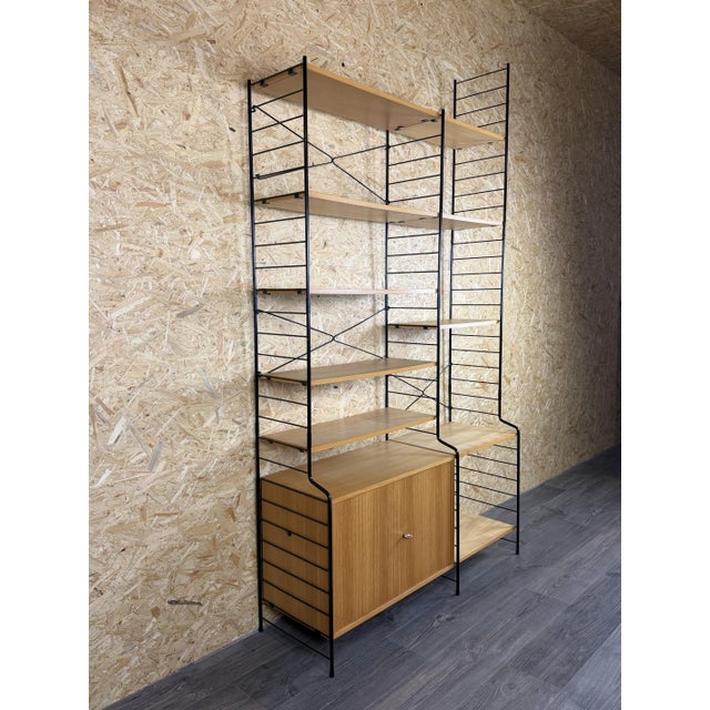 Mid-Century Ash Shelf Wall Unit from WHB Germany, 1960s For Sale - Image 4 of 18