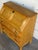 Oak Secretary Bureau With Drop-Front Desk and 9 Drawers Denmark Mid-Century Modern 1970s For Sale - Image 11 of 11