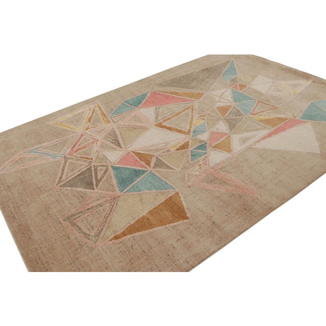 This 6x9 modern rug is a new unveiling from the Mid-Century Modern rug collection by Rug & Kilim—hand-knotted in wool and...