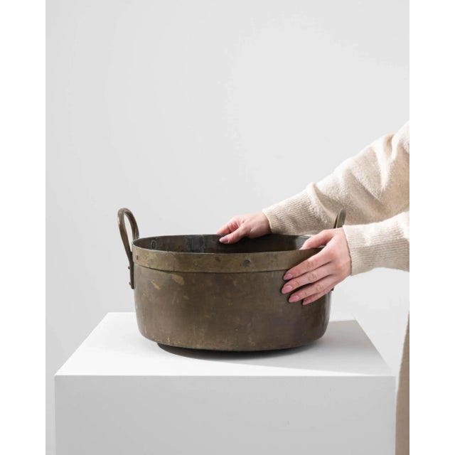 French Provincial Antique Belgian French Cooking Pot For Sale - Image 3 of 9