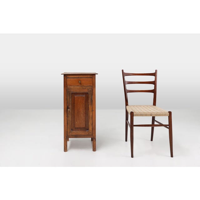 France / 1850 / nightstand / pine wood / Rustic / Mid-century This beautiful nightstand was handcrafted in France around...