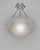 HUBERT PETITOT A French 1925-1935 art deco pendant light in nickel plated solid brass or bronze by Hubert Petitot holding...