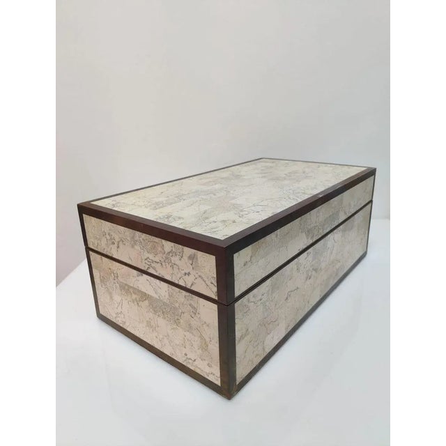 Marble, Wood and Brass Box from Maitland Smith, 1970s For Sale - Image 18 of 18
