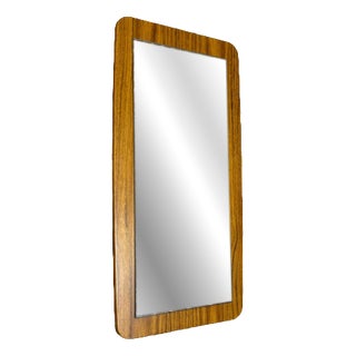 Vintage Teak Framed Mirror, Denmark, 1960s For Sale