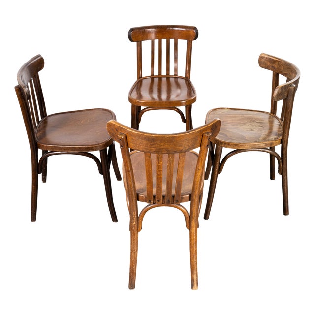 Vintage Dining Chairs, 1950s, Set of 4 For Sale