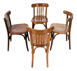 Vintage Dining Chairs, 1950s, Set of 4