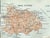 Circa 1910 map of Ischia, Italy from an Italian guidebook. The end folds out, upper margin is 7 inches when folded out....