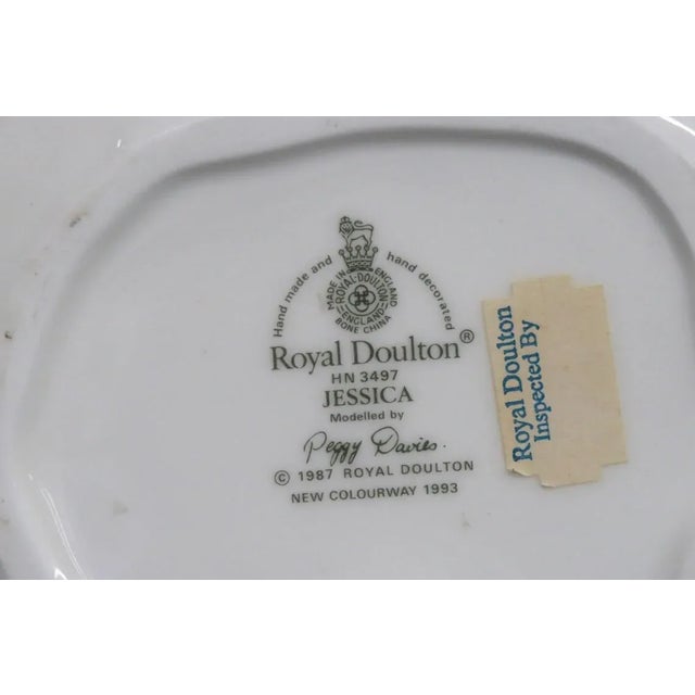 Royal Doulton HN3497 Jessica English Bone China Porcelain Figurine For Sale In Miami - Image 6 of 11