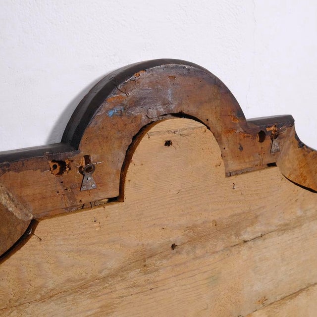 Antique Padded Wooden Double Bed Headboard, 1890s For Sale - Image 16 of 18