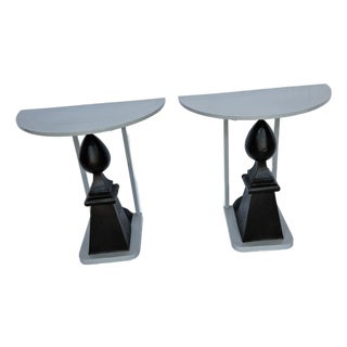 Demi Lune Side Table For Sale