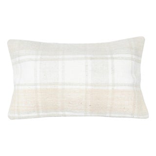 14"x24" Hemp Cushion Cover. Kilim Pillowcase. Farmhouse Lumbar Pillow Cover For Sale