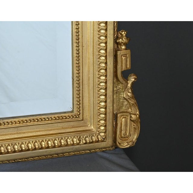 Louis XVI Style Golden Wood Mirror For Sale - Image 14 of 18