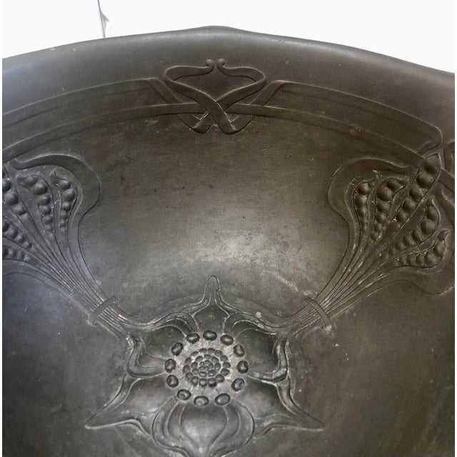 German Pewter Art Nouveau Bowl For Sale In San Francisco - Image 6 of 8