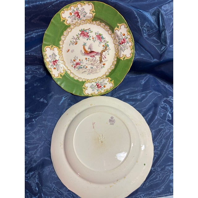 Minton Late 19th Century Minton’s Fine China “Cockatrice” Plates- Set of 2 For Sale - Image 4 of 5
