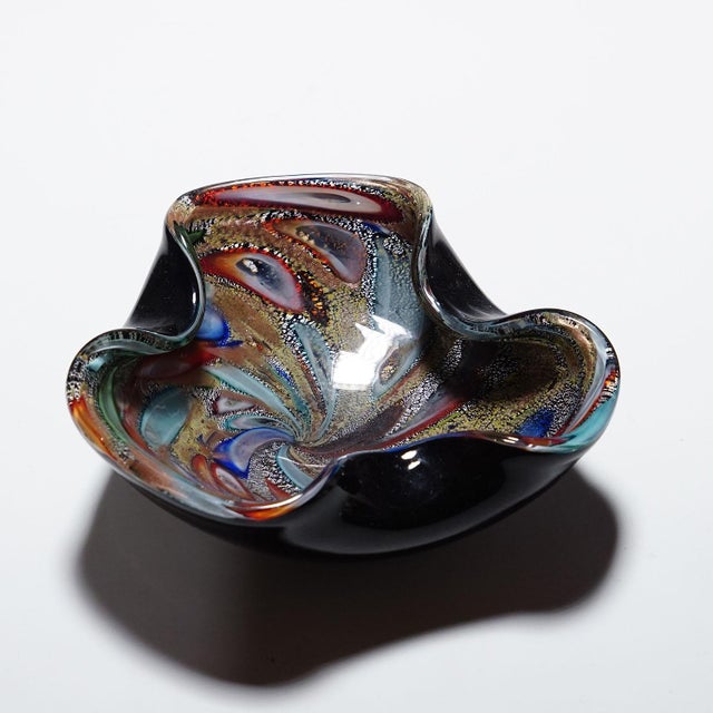 AVeM Italy Vintage Murano Glass Bowl 'Rest of the Day' 1950s For Sale - Image 4 of 7