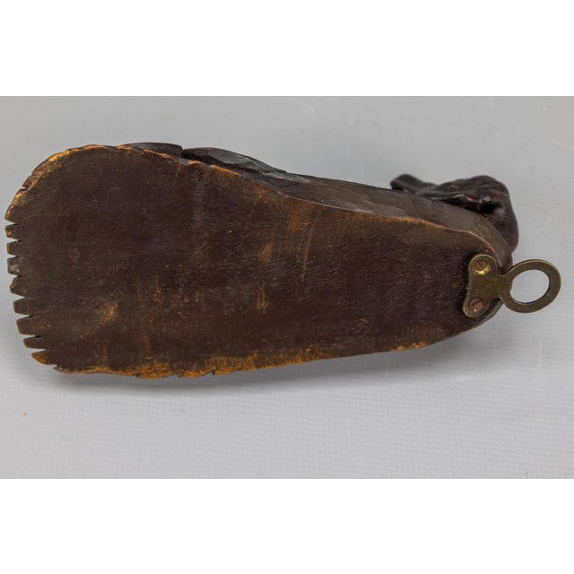 Black Forest Hand-Carved Wooden Wall Mounted Salt Box, 1890s For Sale - Image 16 of 18