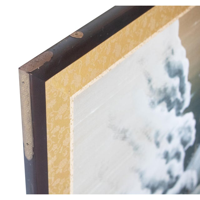 After Hiroshige, "Snowy Night", Shōwa Era Japanese Byobu Screen For Sale - Image 14 of 17