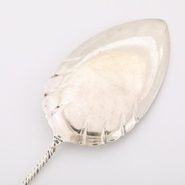 Arts & Crafts Movement Sterling Silver Cake Server Signed Whiting Manufacturing For Sale - Image 9 of 9