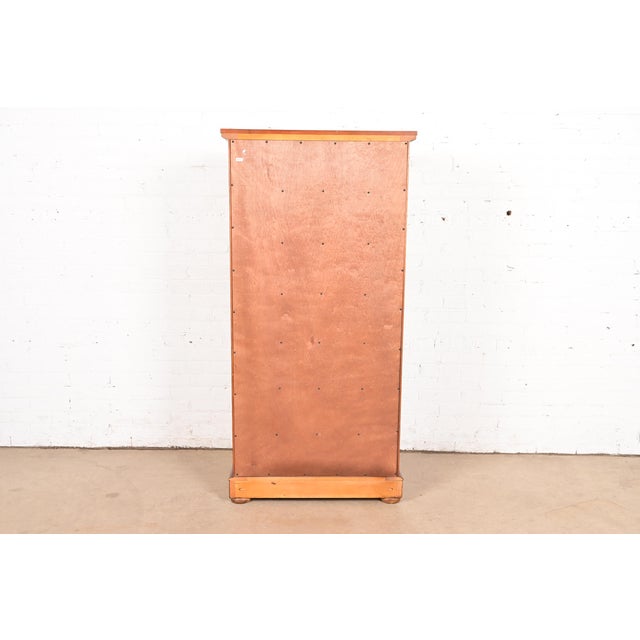 Drexel Heritage French Empire Carved Fruitwood Lingerie Chest or Semainier For Sale - Image 14 of 15