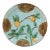 Majolica Parakeets Plate Salins, Circa 1890 For Sale