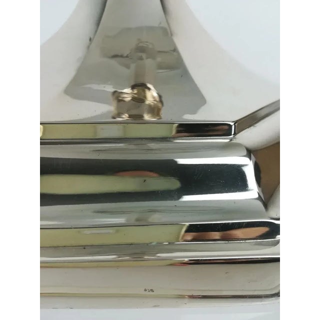 Metal Sterling Silver Table Lamp, 1910s For Sale - Image 7 of 9