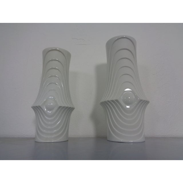 1960s Space Age Op Art Vases from Royal KPM, 1960s, Set of 2 For Sale - Image 5 of 14